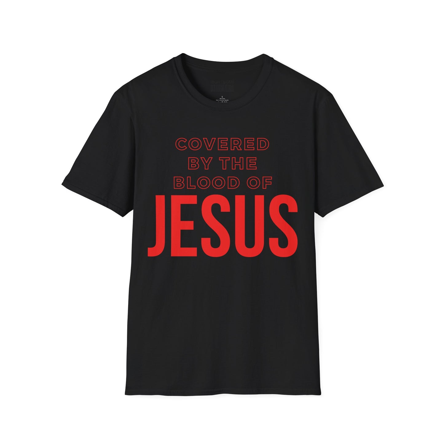 Covered by the Blood of Jesus - Softstyle T-Shirt