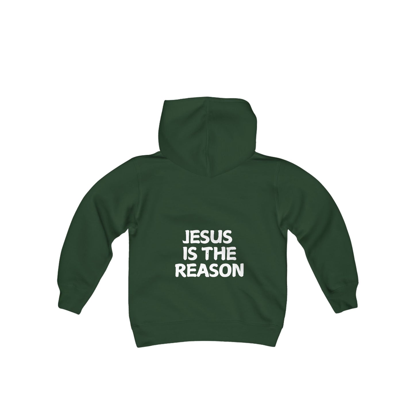 Jesus Is The Reason (Youth Heavy Blend Hooded Sweatshirt)