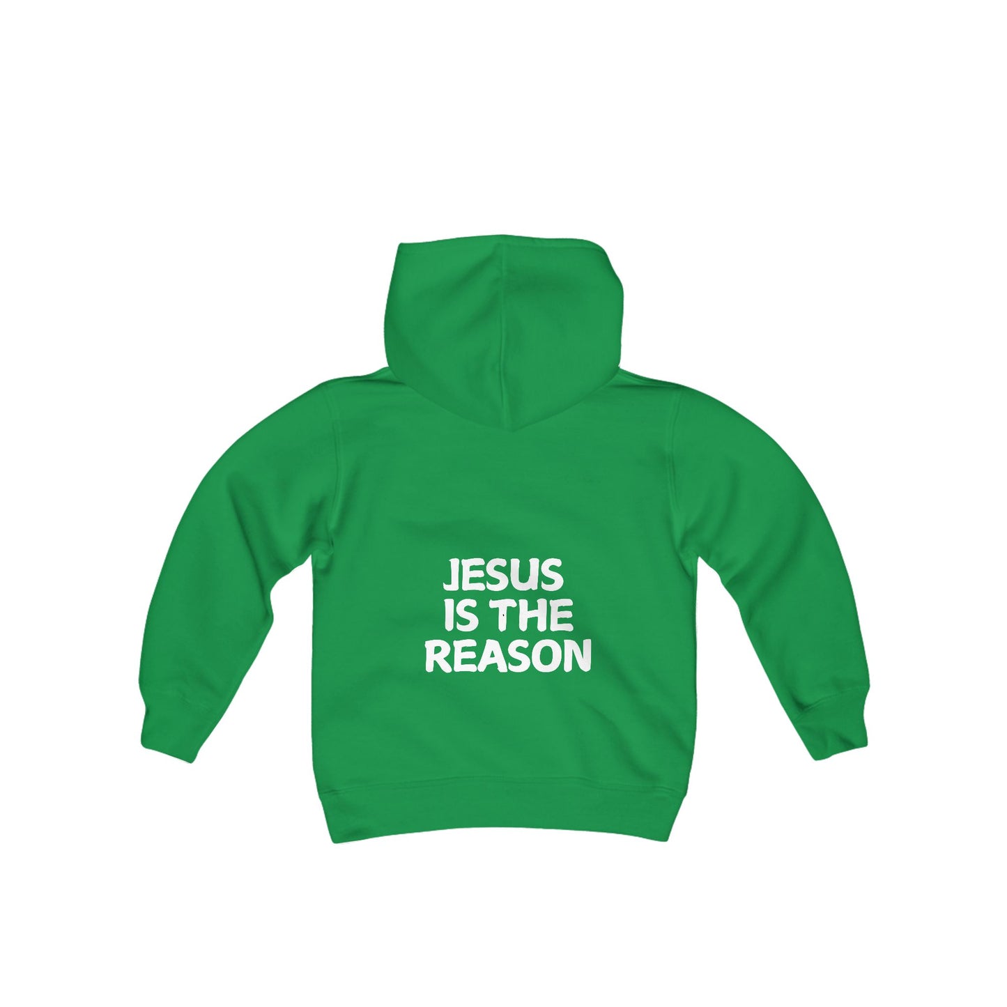 Jesus Is The Reason (Youth Heavy Blend Hooded Sweatshirt)