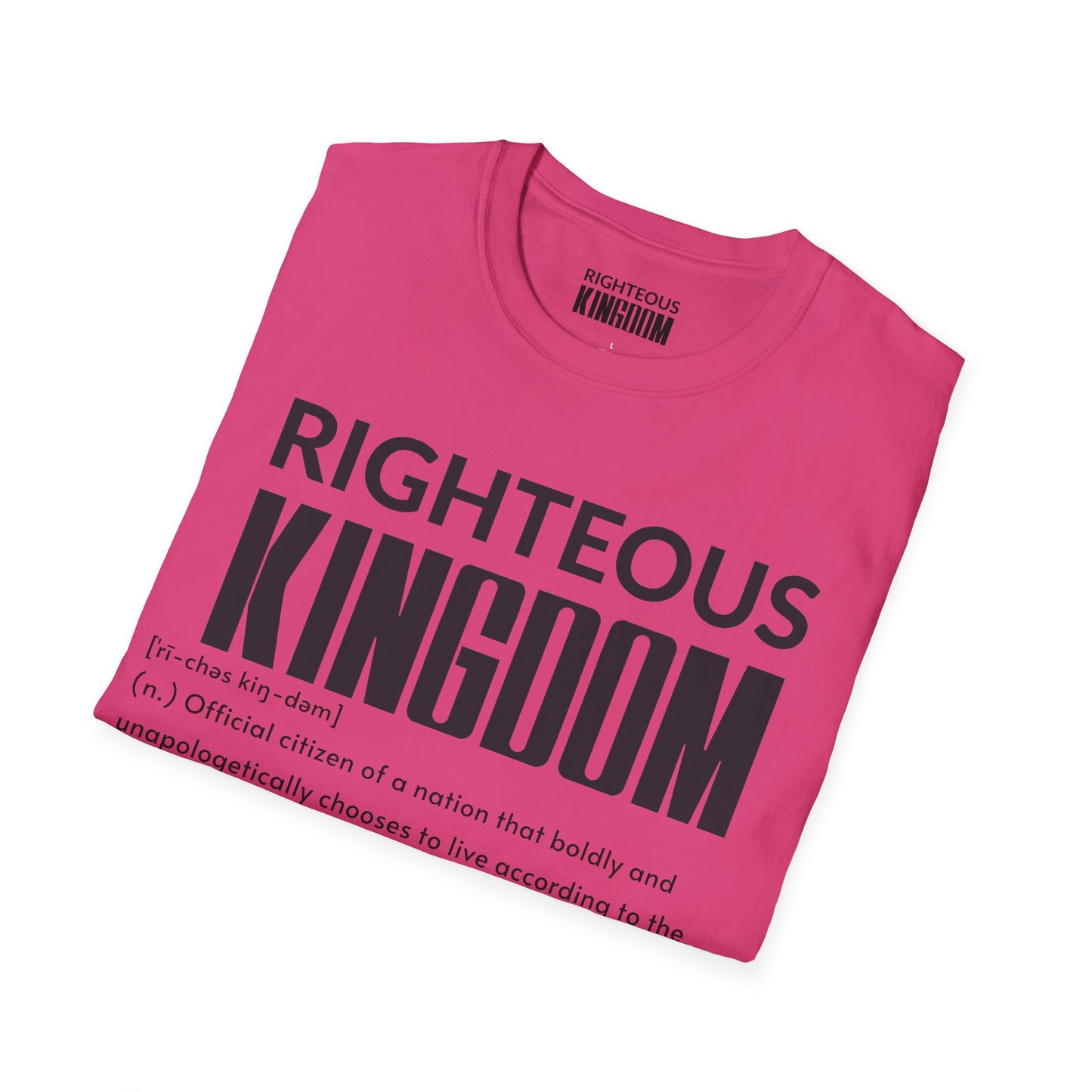 Righteous Kingdom Defined (Unisex Softstyle T-Shirt)