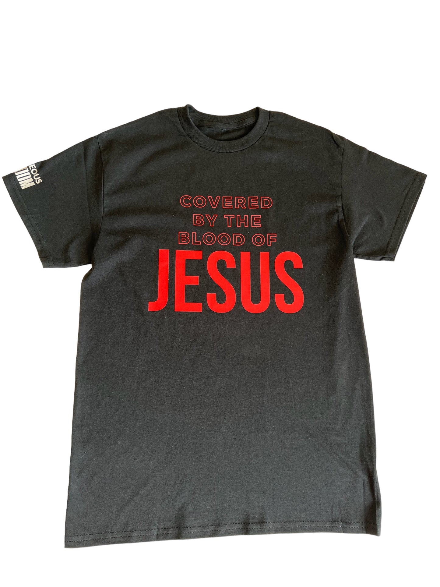 COVERED BY THE BLOOD OF JESUS T-SHIRT